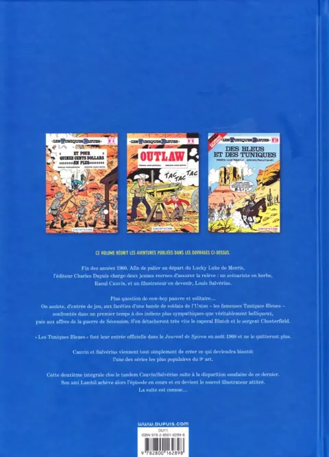 Verso de l'album Les Tuniques Bleues L'Intégrale 2