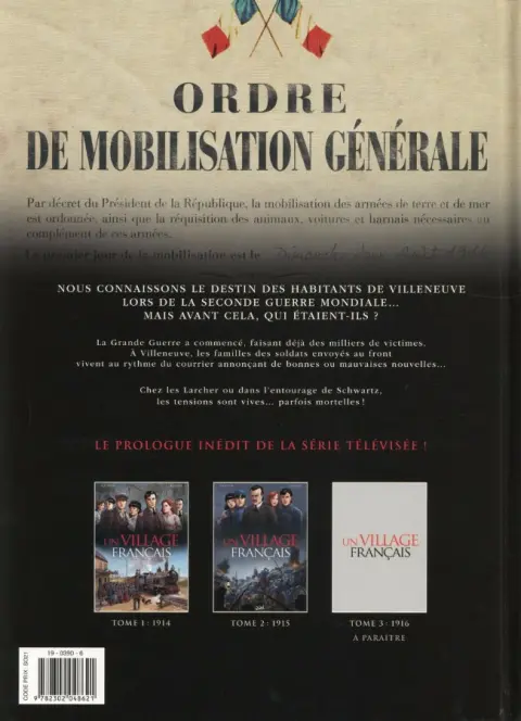 Verso de l'album Un village français Tome 2 1915