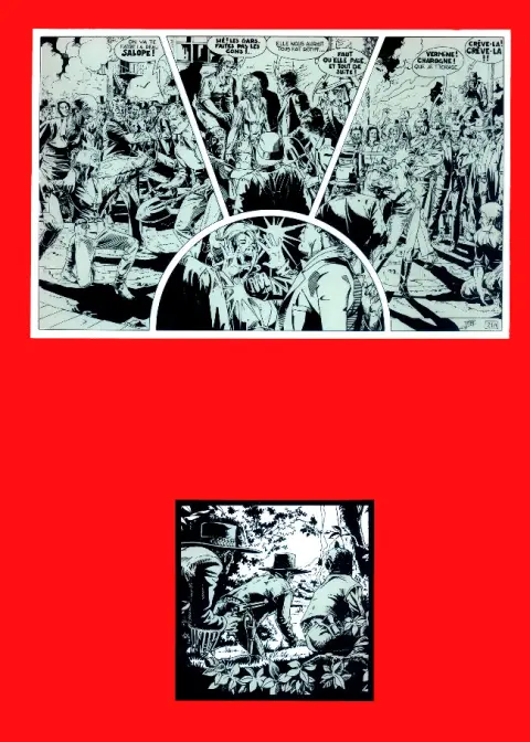 Verso de l'album Violences à Blue River