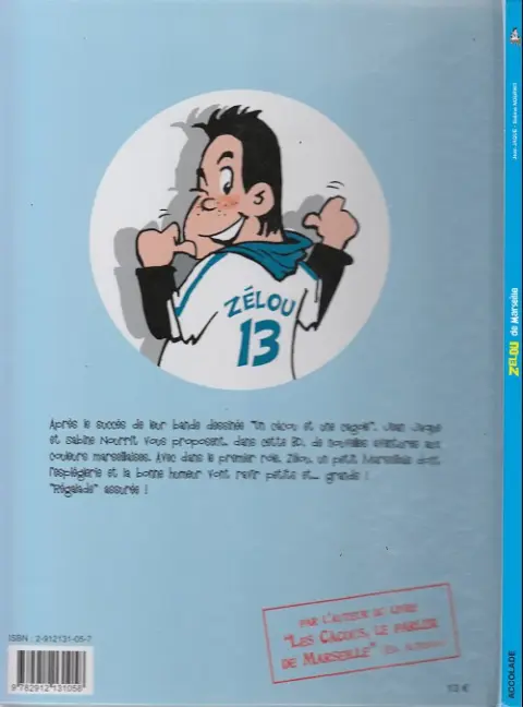 Verso de l'album Zélou de Marseille