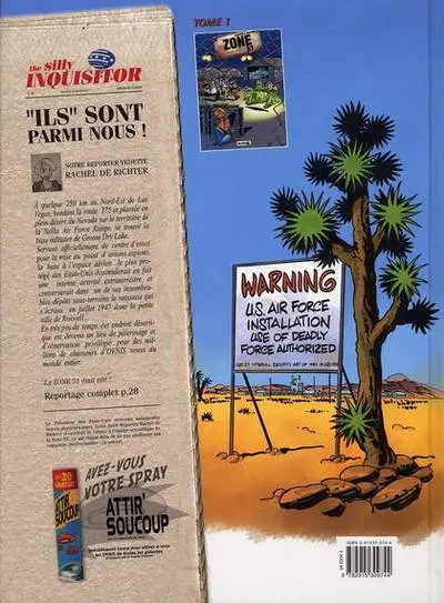 Verso de l'album Zone 51 Tome 2 La fête à l'Alien