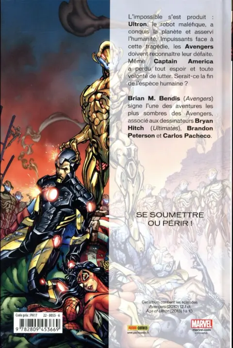 Verso de l'album Age of Ultron