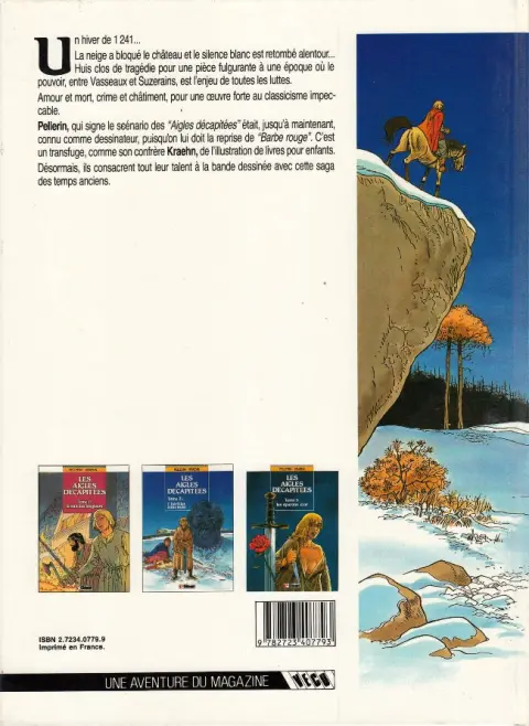 Verso de l'album Les Aigles décapitées Tome 2 L'héritier sans nom