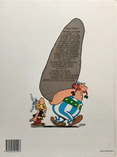 Verso de l'album Astérix Tome 9 Astérix et les Normands
