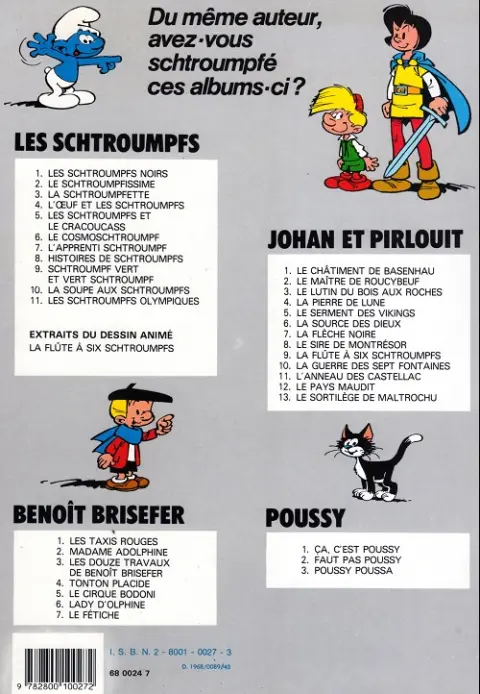 Verso de l'album Benoît Brisefer Tome 3 Les douze travaux de Benoît Brisefer