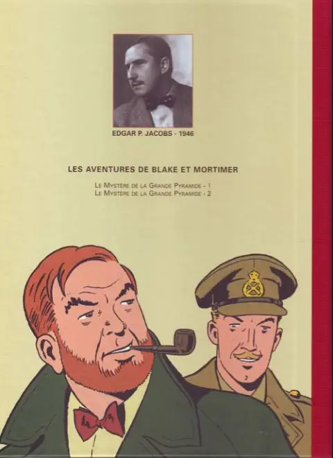 Verso de l'album Blake et Mortimer Tome 4 Le Mystère de la Grande Pyramide - Tome 1