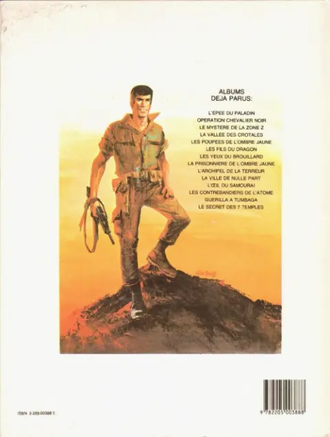Verso de l'album Bob Morane Tome 10 Opération chevalier noir
