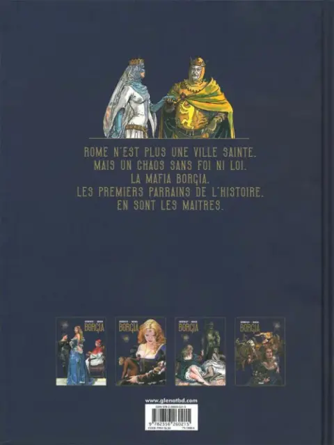 Verso de l'album Borgia Tome III Les flammes du bûcher