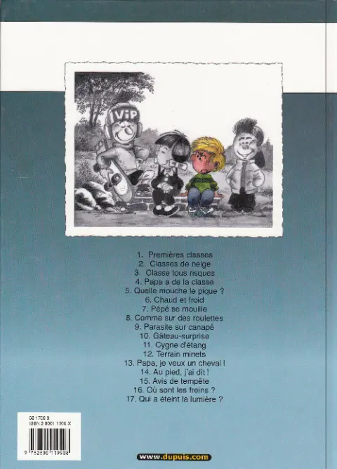 Verso de l'album Cédric Tome 6 Chaud et froid