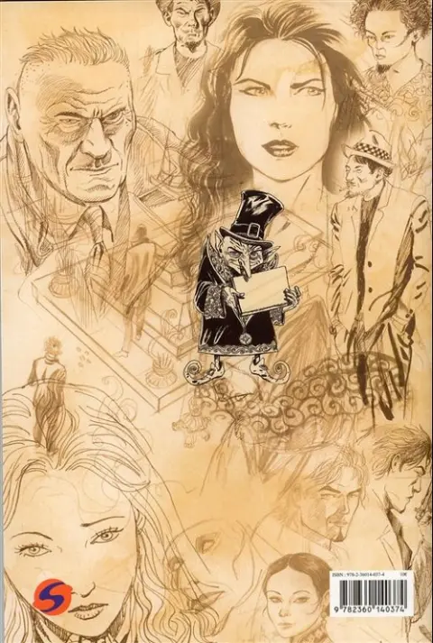 Verso de l'album Carnet d'auteur Olivier Grenson II