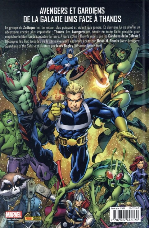 Verso de l'album Avengers Avengers Assemble: Rassemblement