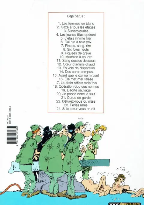 Verso de l'album Les Femmes en Blanc Tome 4 Les jeunes filles opèrent