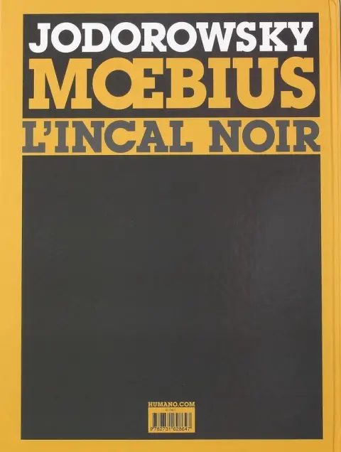 Verso de l'album L'Incal Tome 1 L'Incal Noir