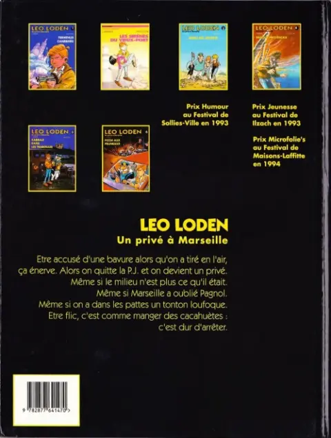 Verso de l'album Léo Loden Tome 3 Adieu ma joliette