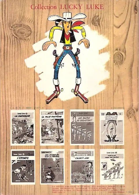 Verso de l'album Lucky Luke Tome 8 Lucky Luke et Phil Defer