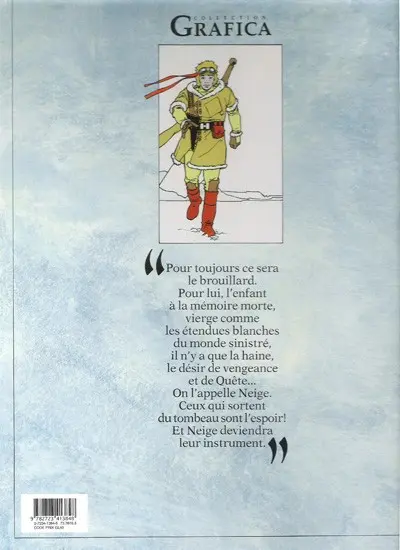 Verso de l'album Neige Tome 1 Les brumes aveugles