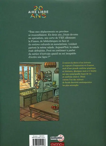 Verso de l'album Quelques mois à L'Amélie