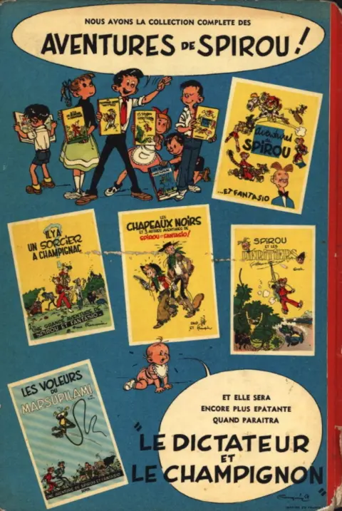 Verso de l'album Spirou et Fantasio Tome 6 La corne de rhinocéros