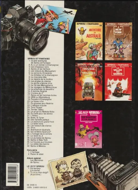 Verso de l'album Spirou et Fantasio Tome 10 Les pirates du silence