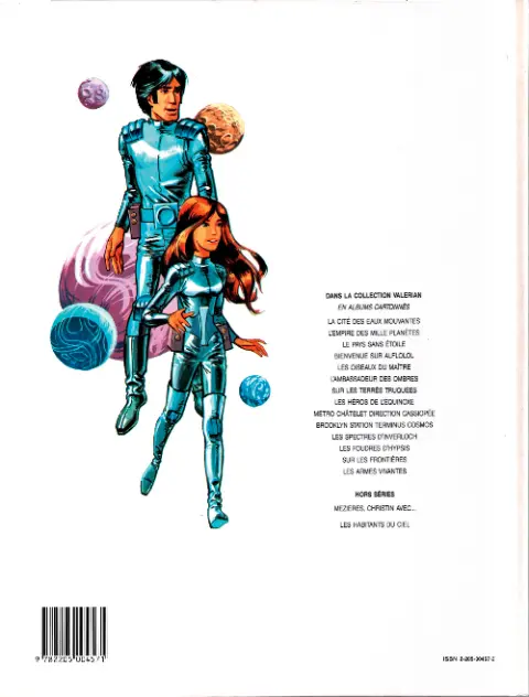 Verso de l'album Valérian Tome 1 La cité des eaux mouvantes