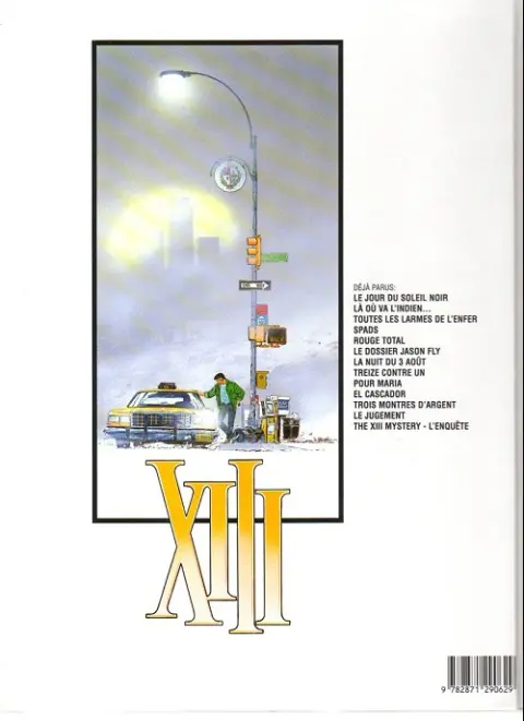 Verso de l'album XIII Tome 7 La nuit du 3 août