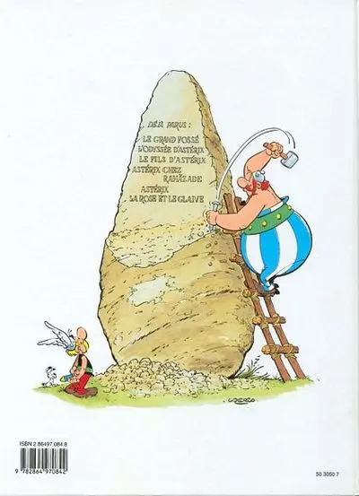 Verso de l'album Astérix L'Album du film Astérix et les Indiens