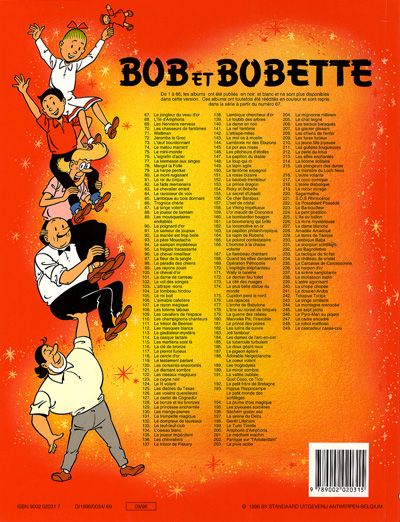 Verso de l'album Bob et Bobette Tome 249 Le cascadeur casse-cou