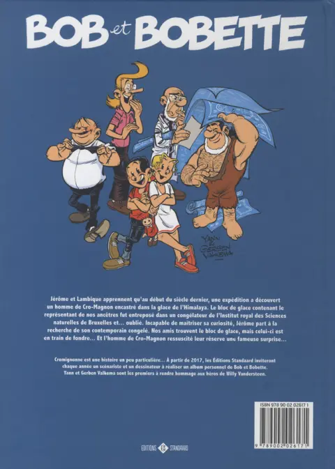 Verso de l'album Bob et Bobette Cromignonne