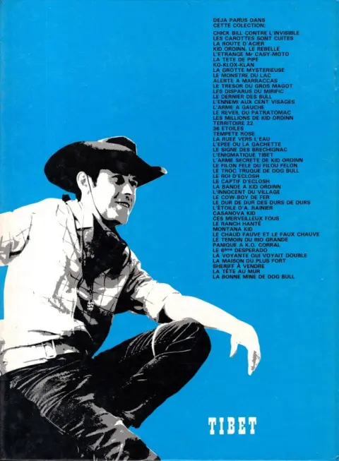 Verso de l'album Chick Bill Tome 33 La bonne mine de Dog Bull