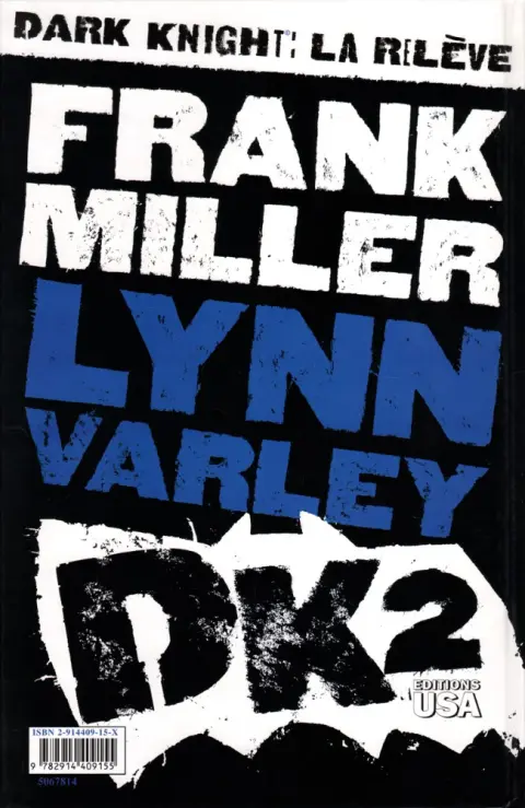 Verso de l'album Batman - Dark Knight : La relève Tome 2 DK2 - Tome 2