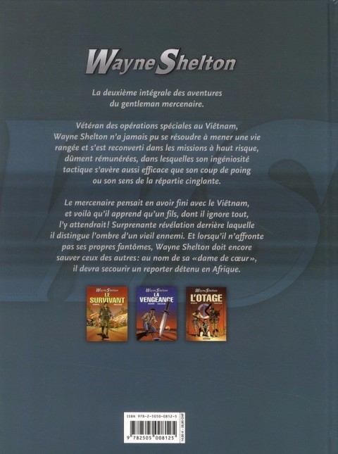 Verso de l'album Wayne Shelton Intégrale Tomes 4 à 6