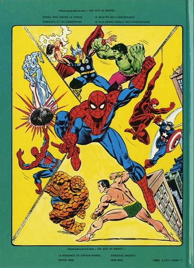 Verso de l'album The Best of Marvel Tome 4 Spider-Man contre la Torche