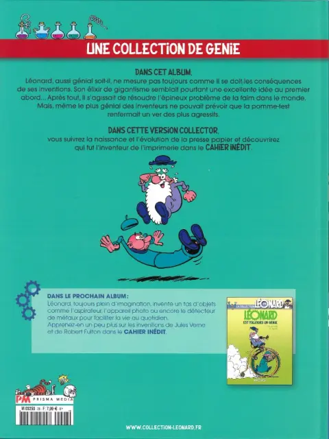 Verso de l'album La Collection Léonard Tome 28 Le génie des grandeurs