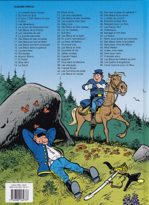 Verso de l'album Les Tuniques Bleues Tome 60 Carte blanche pour un Bleu