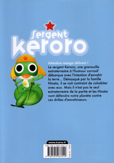 Verso de l'album Sergent Keroro 26