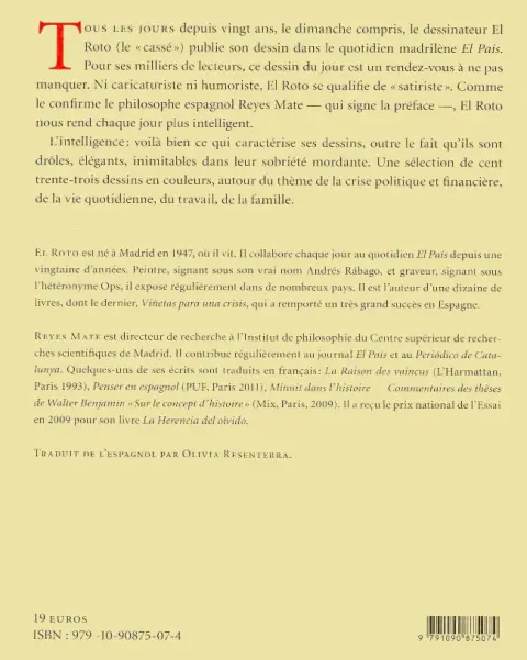 Verso de l'album Le Cahier électrique