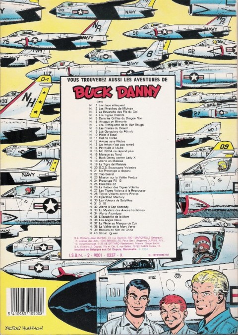 Verso de l'album Buck Danny Tome 38 La Vallée de la Mort Verte
