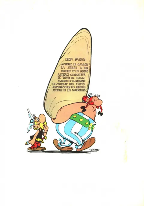 Verso de l'album Astérix Tome 7 Le combat des chefs