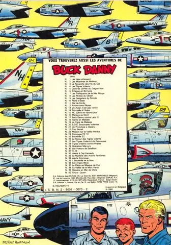 Verso de l'album Buck Danny Tome 33 Le mystère des avions fantômes