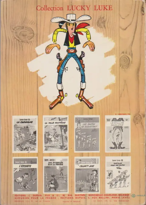 Verso de l'album Lucky Luke Tome 10 Alerte aux Pieds-Bleus