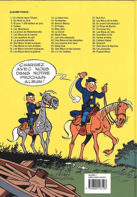 Verso de l'album Les Tuniques Bleues Tome 38 Les planqués