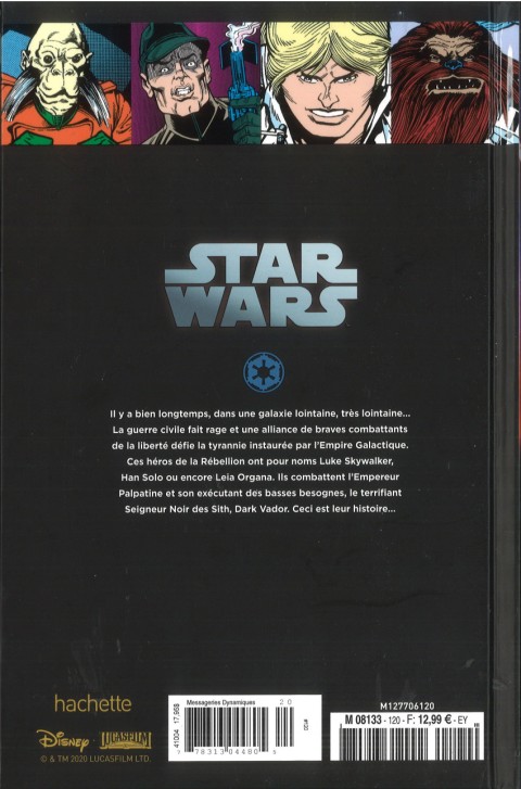 Verso de l'album Star Wars - Légendes - La Collection #120 Star Wars Classic - #25 à #30