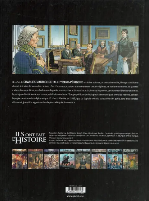 Verso de l'album Ils ont fait l'Histoire Tome 37 Talleyrand