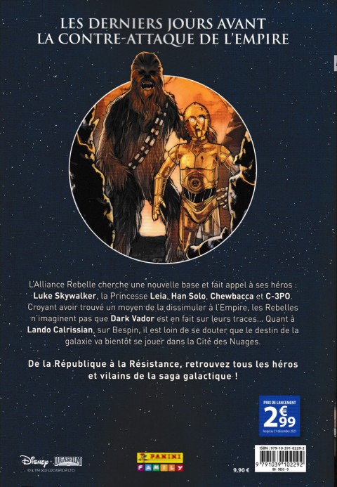 Verso de l'album Star Wars - Chroniques d'une Galaxie Lointaine Tome 5 À l'Attaque de l'Empire