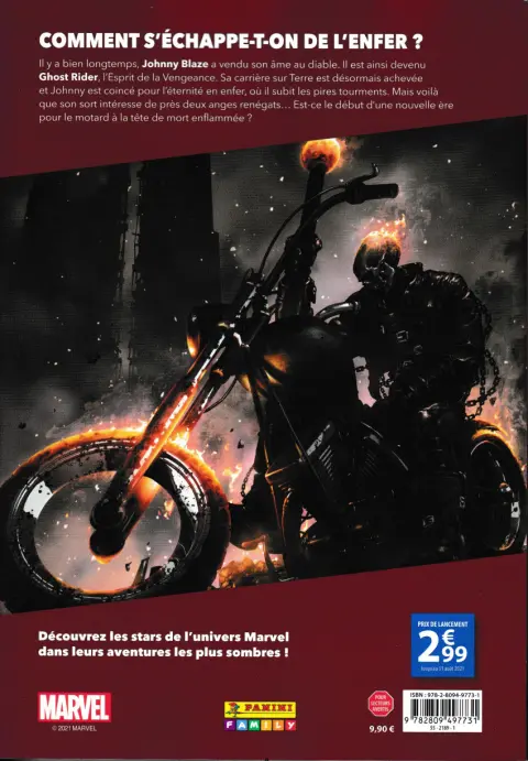 Verso de l'album Marvel - Le côté obscur Tome 5 Enfer et damnation