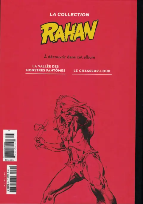 Verso de l'album Rahan La Collection (Hachette) Tome 35