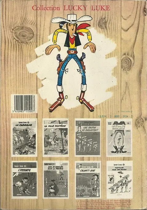Verso de l'album Lucky Luke Tome 15 L'évasion des Dalton