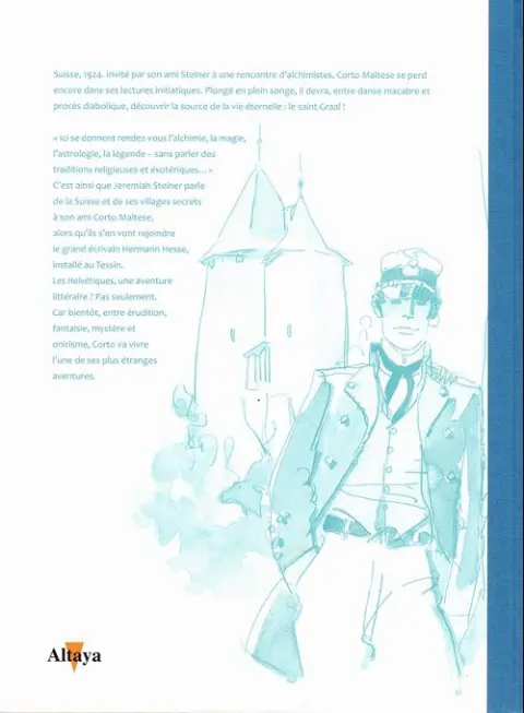 Verso de l'album Tout Pratt Tome 16 Corto Maltese - Les Helvétiques