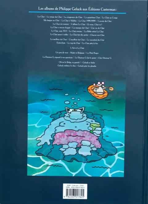 Verso de l'album Le Chat Tome 15 Une vie de Chat