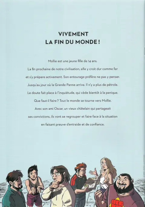 Verso de l'album Happy End 1 La grande panne